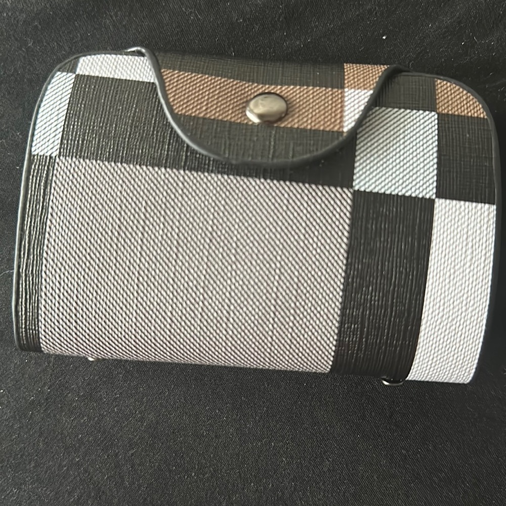 Fashion plaid print wallet